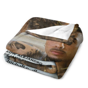 Couverture en flanelle douce à motif personnalisé Rauw <span class=keywords><strong>Alejandro</strong></span> New Song DEJAME ENTRAR, impression de designer, fabrication sur mesure - Product Image 2