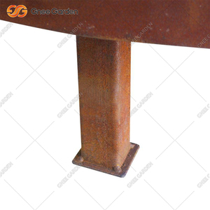 GNEE Corten Steel Wood Burning Fire <b>Table</b> <b>BBQ</b> Pit 40000-44999 BTU Freestanding Outdoor Garden Decoration Outdoor Cooking - Product Image 4