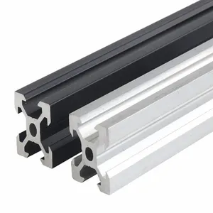 4040 T Track Silver Black Sandblasting Anodized T Slot t Aluminio Linear Rail Aluminium Profile