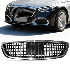 Parrilla Delantera para Mercedes-Benz W222 S450 S550 S600 S63 S65 AMG 2014-20 con Rejilla China ABS Nueva - Product Image 1