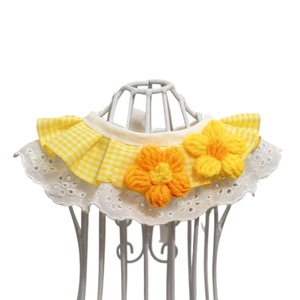 Pañuelo de cuello transpirable con borde de encaje de mohair para gatos y perros, babero de verano, toalla para la saliva para perros pequeños, Bichón Frisé, regalos para fiestas de mascotas - Product Image 5