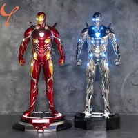 Sculpture décorative grandeur nature personnalisée de Iron Man Mk50 Marvel, version lumineuse, en résine et fibre de verre