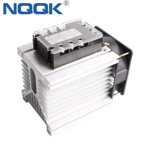 รีเลย์3เฟส SSR 100A 32V DC ถึง480V AC พร้อมแผงระบายความร้อน - Product Image 2
