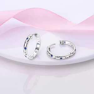 Fashion Jewelry For Women Fine Jewelry Earing Fashion Jewelry Set <b>Silver</b> 925 Jewelry Sterling <b>Silver</b> 925JewelleryStar Zircon - Product Image 1