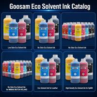 Goosam 2000ml Eco Solvent Ink Bag voor Mimaki JV300-130 160 JV150-130 160 BS3 BS4 SS21 SS22 ES3 HS SS2 Geurloos met Chip