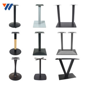 Yw מתכת ברזל פלדה ניקל יחיד צלב שולחן בסיס אבקה מצופה פלדה מגולגל צורה חרוט פלדה עמודות - Product Image 5