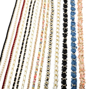 Aksesoris Rantai Mutiara Berhias Kristal Buatan Tangan, Pita Renda, Hiasan Pinggang, Kalung, Tas, Kristal, Tali Topi, dan Tali Ponsel - Product Image 4