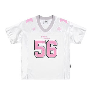 Camiseta de Moda para Mujer, Manga Corta, Holgada, Informal, Deportiva, Vintage, Estilo Hip-Hop, Cuello en V, Estilo Racing - Product Image 5