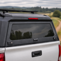 Auvent de camion en aluminium robuste avec fenêtres à persiennes ventilées, rails de toit à fente en T et serrure à clé pour RAM 1500 OEM ODM