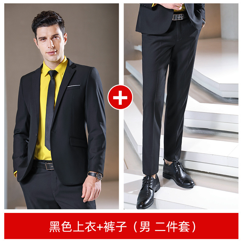 Veste + pantalon noir homme