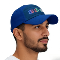 Casquette lumineuse à écran LED avec logo personnalisé, réglable, pour la promotion d'entreprise, les événements sportifs, les festivals, les fêtes, vente en gros, OEM