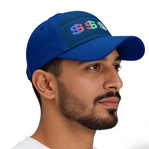 Casquette lumineuse à écran LED avec logo personnalisé, réglable, pour la promotion d'entreprise, les événements sportifs, les festivals, les fêtes, vente en gros, OEM - Product Image 2