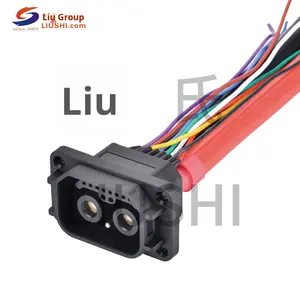 3つのプルーフ電気オートバイ充電コネクタ2 + 1 + 10銅接触防水リチウム電池プラグとソケット付き有線 - Product Image 4