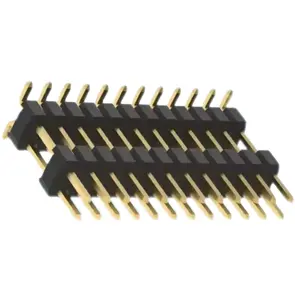 Özelleştirilmiş 0.8mm pin çift sıra düz SMT pin kafa sonu pin başlık sonu 0.8mm bağlayıcı plastik yükseklik 1.38