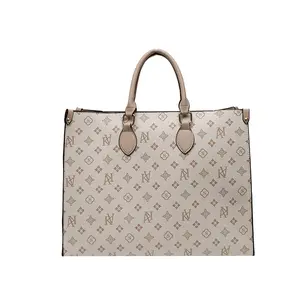 2024 вместительная модная женская кожаная сумка-тоут с классическим принтом, роскошная женская новая дизайнерская сумка