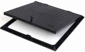 Couvercle de drain rectangulaire en fonte pour égouts et canalisations souterraines - Product Image 3