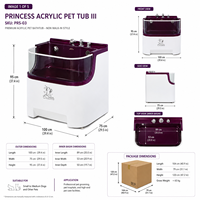 Système de vidange rapide Dpbathe pour piscine pour chiens, pour un changement d'eau efficace