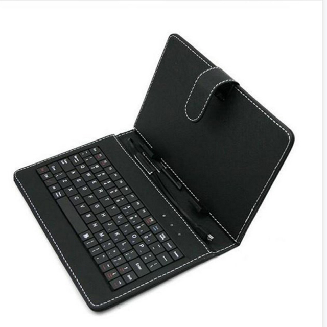 Wholesale Portable Wired Tablet PU Leather Keyboard Case 7 Inch to 10 Inch for Android and iPad