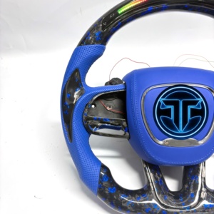 Volant en fibre de carbone forgée pour <span class=keywords><strong>Dodge</strong></span> Charger Challenger Hellcat Charger Durango SRT <span class=keywords><strong>RT</strong></span> GT, accessoires de voiture - Product Image 4