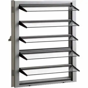 Tùy chỉnh fenetre En nhôm Avec Louvre cadre nhôm có thể điều chỉnh cửa sổ kính ghen - Product Image 1