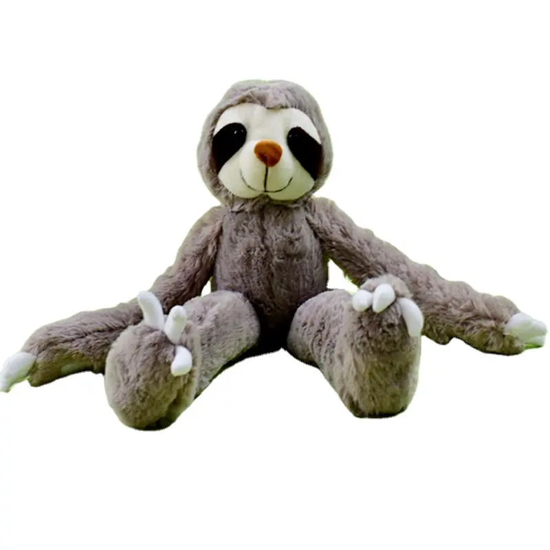 Cırt cırt bağlantı elemanları sloth perde toka bebek orman hayvan karikatür perde kordon kravat peluş oyuncak