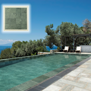 Indonesia màu xanh lá cây Gạch Mosaic cho tường biệt thự khách sạn trong nhà phòng khách trang trí gốm gạch hồ bơi khảm bơi - Product Image 1