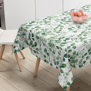 Nuevos diseños impermeable a prueba <span class=keywords><strong>de</strong></span> aceite verde PVC impreso vinilo mantel rollo - Product Image 1