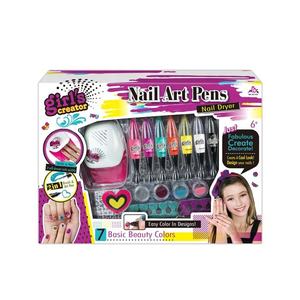 Jouets pour filles, cosmétiques pour enfants, jeu de manucure mignon, ensemble d'outils de manucure, vernis à ongles à base d'eau, art à décoller avec sécheuse - Product Image 5