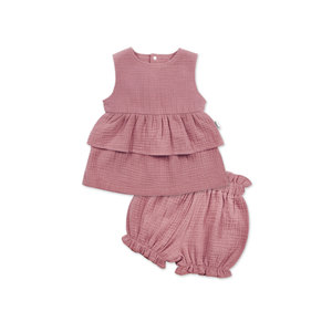 Vêtements d'été pour bébé fille, jupe pour enfants, Design, haut et short, en mousseline, à la mode, nouvelle collection 2020 - Product Image 6