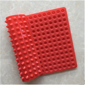 Sartén antiadherente de silicona con forma de pirámide roja para hornear, herramientas de cocina, alfombrilla de silicona personalizada para barbacoa - Product Image 5