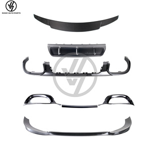 Kit carrosserie W223 2021-2014, mise à niveau S580 S680, lèvres de pare-chocs avant en fibre de carbone OEM pour Mercedes W223 Classe S MBH Bodykit - Product Image 1