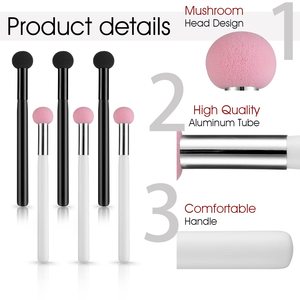 2023 marque privée tête de champignon cuit à la vapeur <span class=keywords><strong>chignon</strong></span> fond de teint pinceau de maquillage applicateur rose éponge mélangeur correcteur pinceau de maquillage - Product Image 3