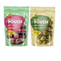 Sachet d'emballage en plastique à fond plat avec fermeture éclair pour noix et snacks, fabriqué par un fabricant d'impression