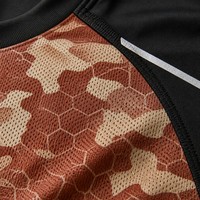 Conjunto de Camisetas Deportivas Personalizadas con Camuflaje, Sublimación OEM, Corte Holgado, Ropa Deportiva para Correr, Franja Reflectante Raglán