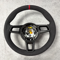 Volant de voiture tout noir pour Porsche Panamera Cayenne 718 Cayman Taycan 911 991 991.2 992 Personnalisation