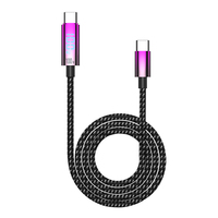 Kabel Data USB Type-C Nylon Braid Pengisian Cepat 60W 100W Aksesoris Ponsel Terlaris Baru
