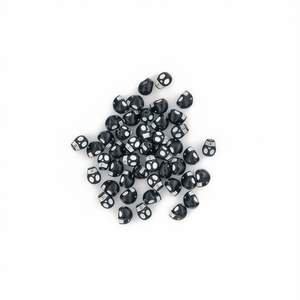 Ilan Abalorios Calavera 8x10mm Nero Con Lettere Bianche 17g - Product Image 2