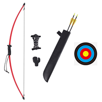 Elong Outdoor 44 "Juego de arco y flechas para jóvenes 15lbs Archery Recurve Bow Kit para niños