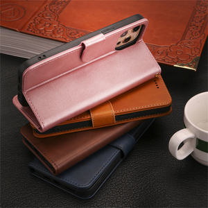 Funda de cuero para <span class=keywords><strong>TCL</strong></span> 30T Wallet Flip Cover Bolsa para teléfono móvil para <span class=keywords><strong>TCL</strong></span> 10 Plus Stylus 5G Teléfono móvil celular - Product Image 5