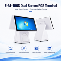 Máquina de Punto de Venta (TPV) de Escritorio de 15.6 Pulgadas con Pantalla Táctil Capacitiva, Impresora y Opciones de Color Personalizadas para Puntos de Venta en Tiendas