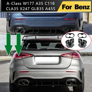 สำหรับ A-Class W177 A35 C118 CLA35 X247 GLB35 A45S ชุดแต่งท่อไอเสียหลัง ท่อไอเสียท้ายรถ - Product Image 1