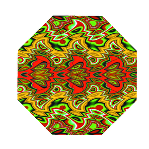 Paraguas Ankara con estampado africano de nuevo diseño, paraguas recto Kente abierto semiautomático con <span class=keywords><strong>mango</strong></span> de madera - Product Image 4