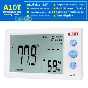 Thermomètre et hygromètre numérique à grand écran Uni-t A12t - Utilisation domestique, chambre de bébé, thermomètre électronique Lexso - Product Image 4