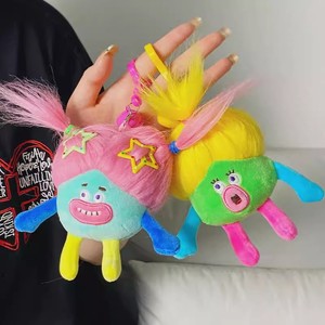 Fuente de fábrica imagen personalización <span class=keywords><strong>labios</strong></span> en forma de salchicha juguete de peluche pelo frito juguete de peluche monstruo muñeca llavero regalo para niños - Product Image 3