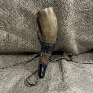 Cuerno de Búfalo Pulido de Alta Calidad, Grado Alimenticio, con Logotipo Personalizado, Tacto Real, Musical, Artesanía Natural - Product Image 1