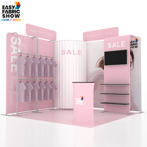Support de toile de fond portable, stand d'exposition <span class=keywords><strong>pop</strong></span>-up, stand d'exposition en tissu de style féminin pour salon professionnel temporaire - Product Image 5
