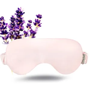 Microwable Lavendel Oogkussen Voor Ontspanning, Verzwaard Oogmasker Verwarmd Voor Hoofdpijn, Droge Ogen Verlichting, Vochtige Warmte Oogkompres