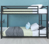 Lit superposé pour enfants Royal Interiors Pilio Lit superposé en métal simple (en bas) + simple (en haut)-Cadre uniquement