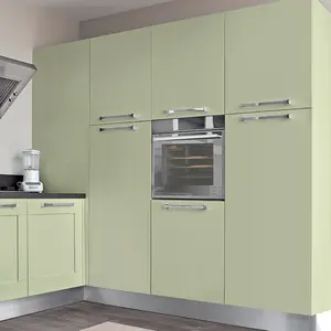 CBMmart pabrik langsung Modern hijau kabinet dapur desain dapur semua dalam satu