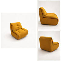 Fauteuil d'appoint moderne en tissu, fauteuil de salon rembourré, siège individuel épais et rembourré pour salon, coin lecture